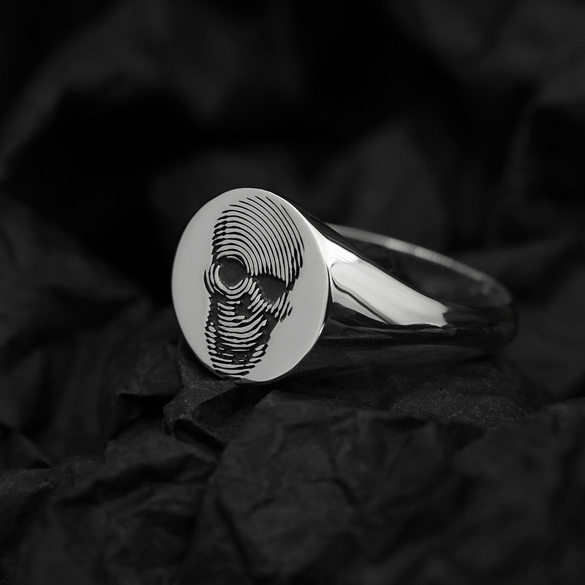 Кольцо печатка "Череп"