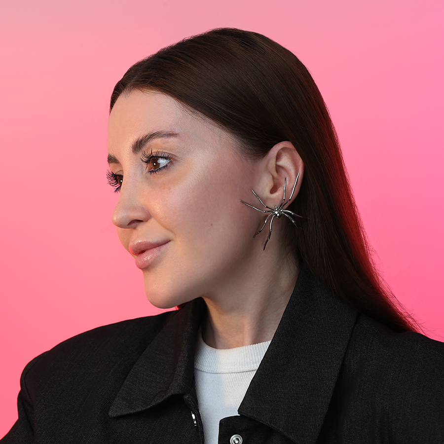 Моносерьга "Паук"