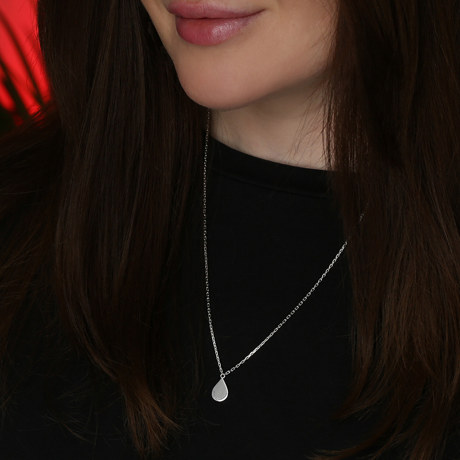 Цепь со вставкой капля "Последняя капля"