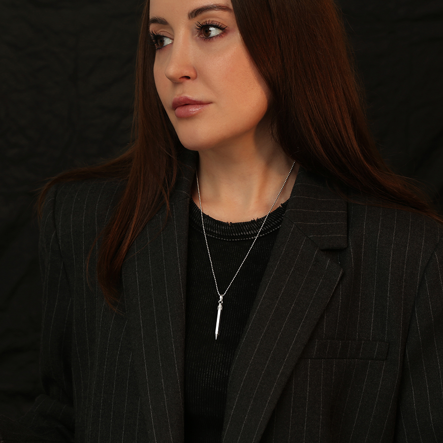 Кулон "Карандаш" с ушком без гравировки