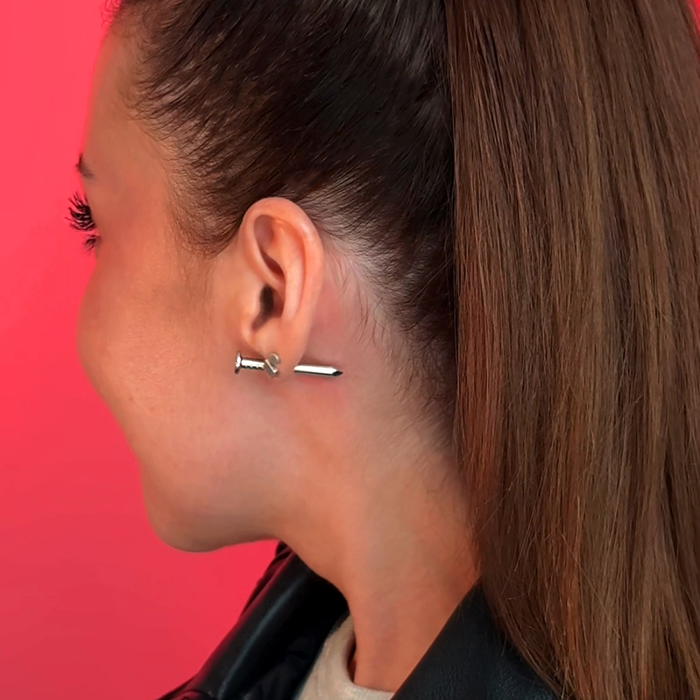 Моносерьга "Гвоздь"