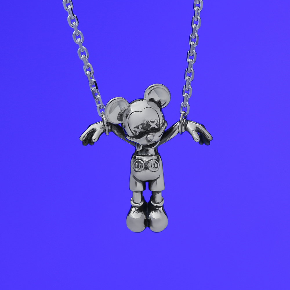 Кулон с цепью "Микки"