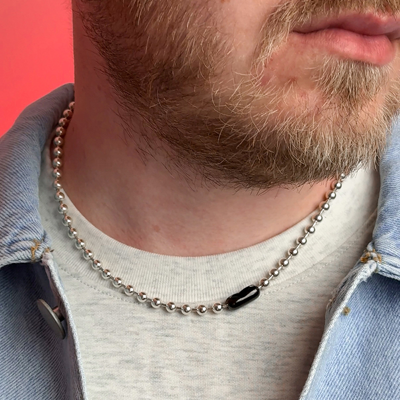 Цепь "Шарики" 5 мм с позолотой