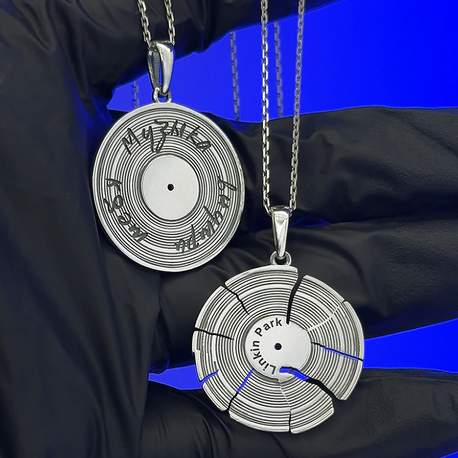 Кулон «Виниловая пластинка»