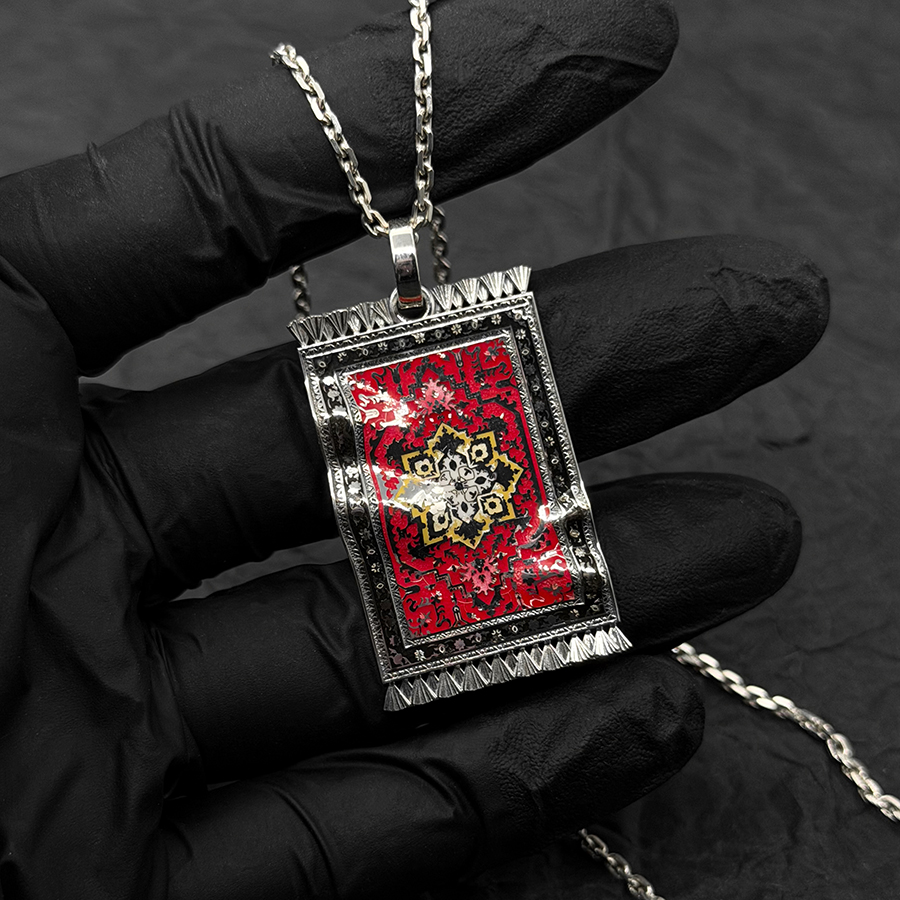 Кулон «Ковер» с эмалью