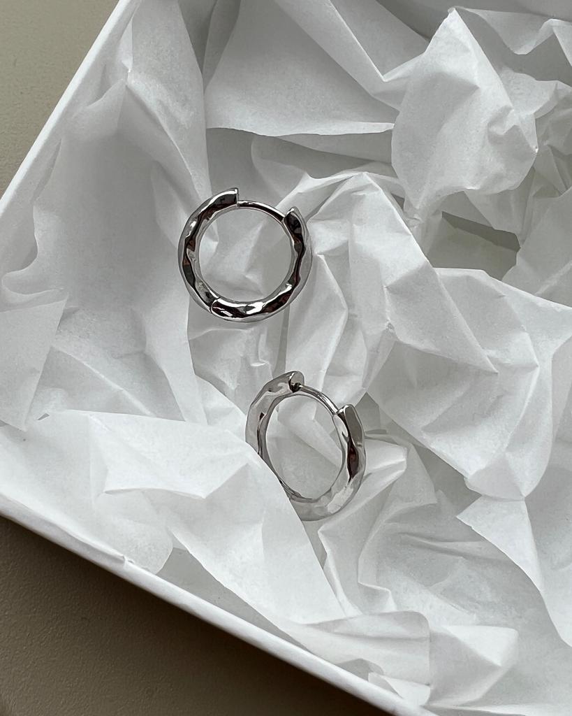 Серьги-основа "тонкая, мятая"