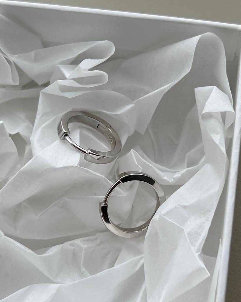 Серьги-основа "тонкая, гладкая"