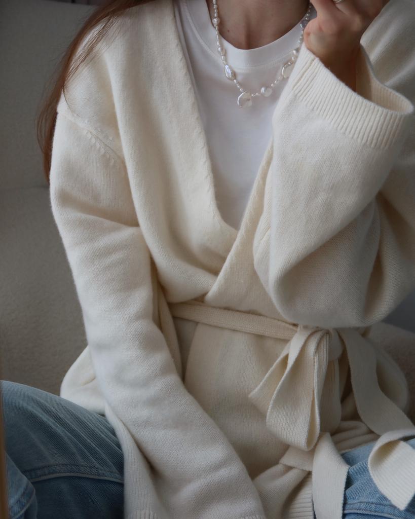 Колье из рисового жемчуга с крупными жемчужинами