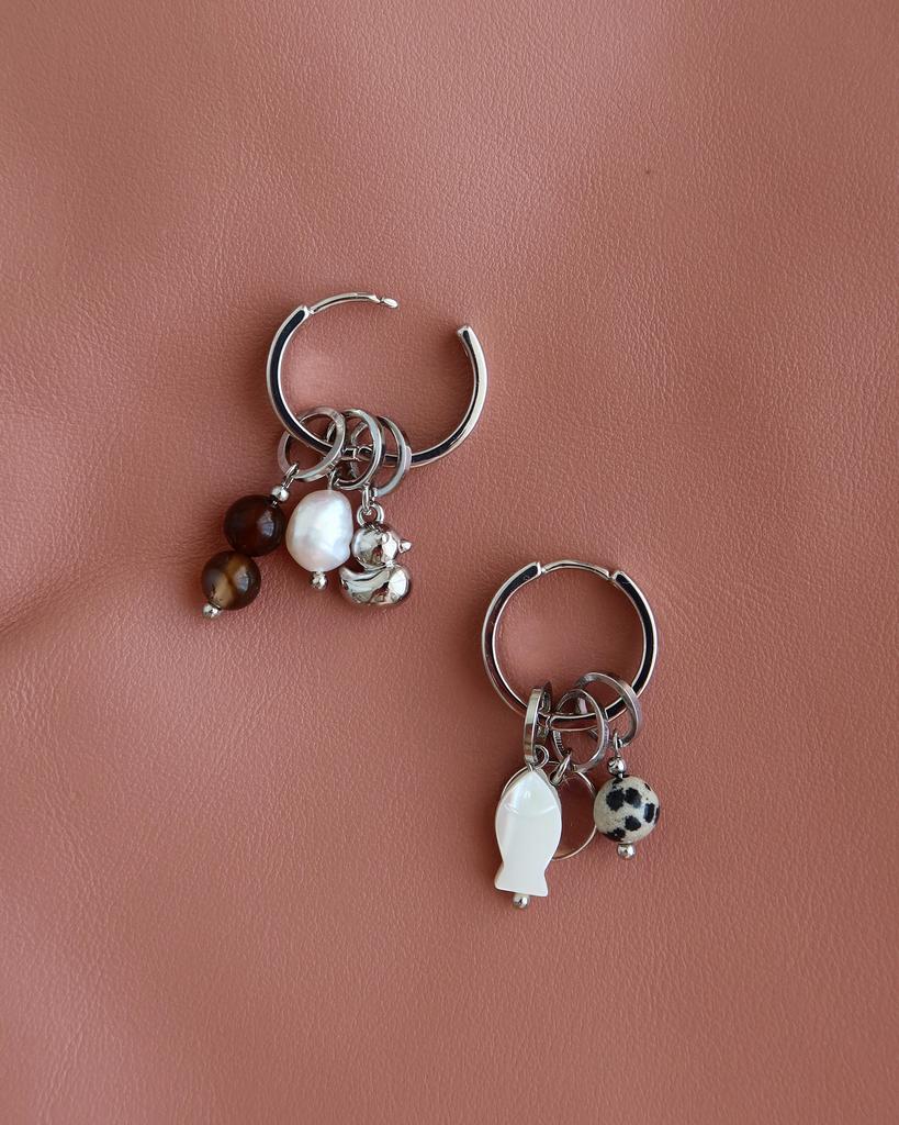 Серьги-основа + 6 съёмных подвесок / "радости весны"