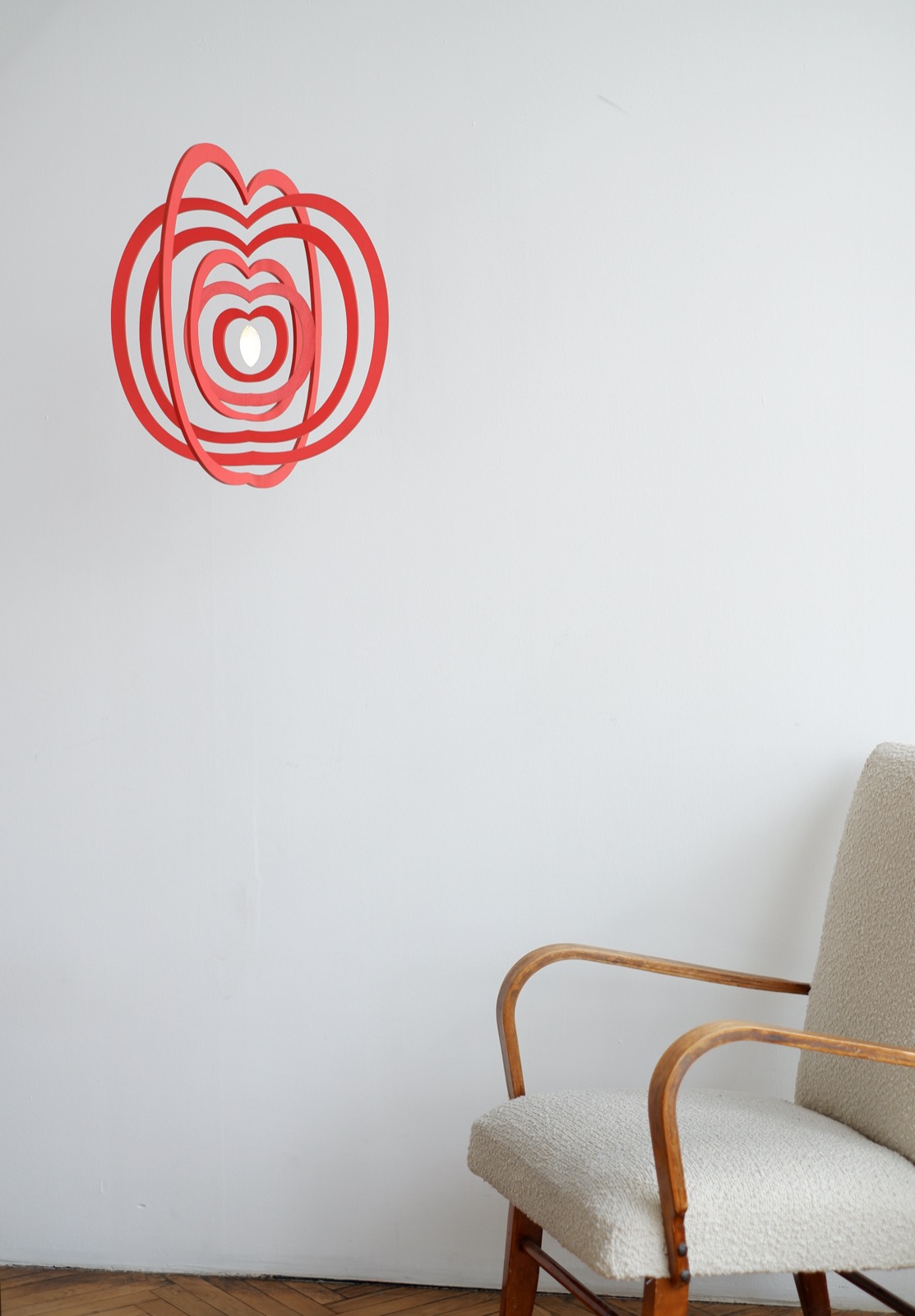 Apple red  интерьерный мобиль