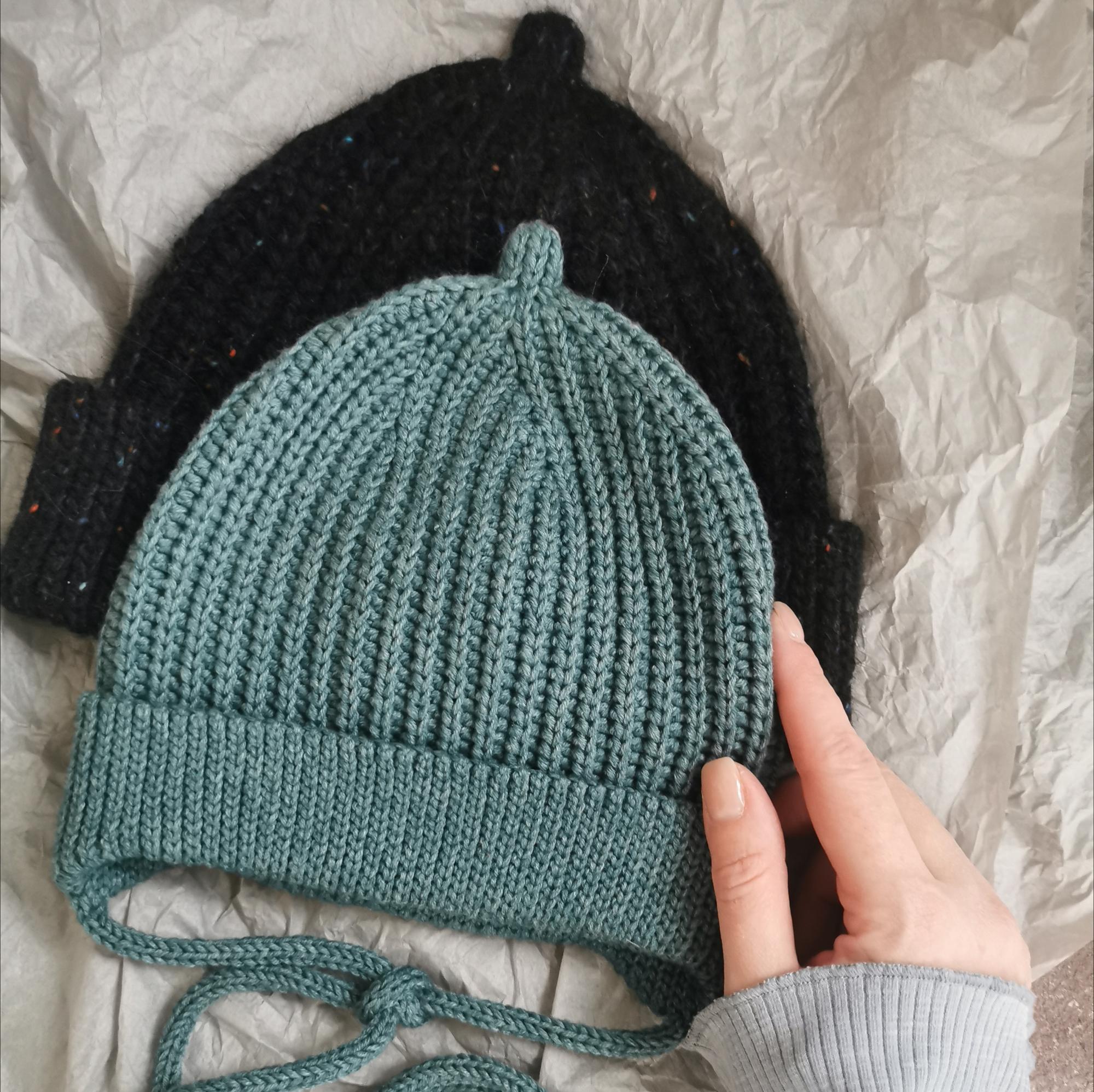 СОВМЕСТНОЕ ВЯЗАНИЕ ШАПКА С ПИПКОЙ