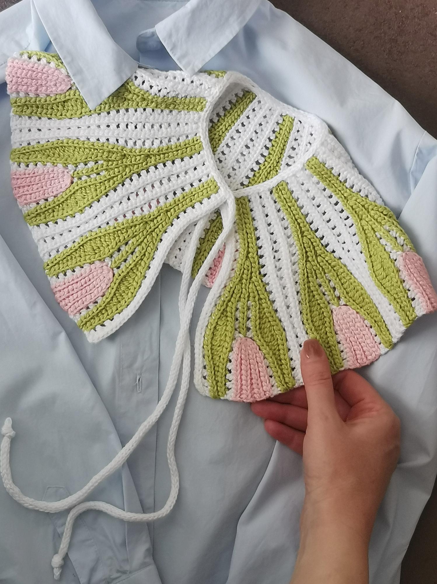 СОВМЕСТНОЕ ВЯЗАНИЕ ВОРОТНИК TULIP