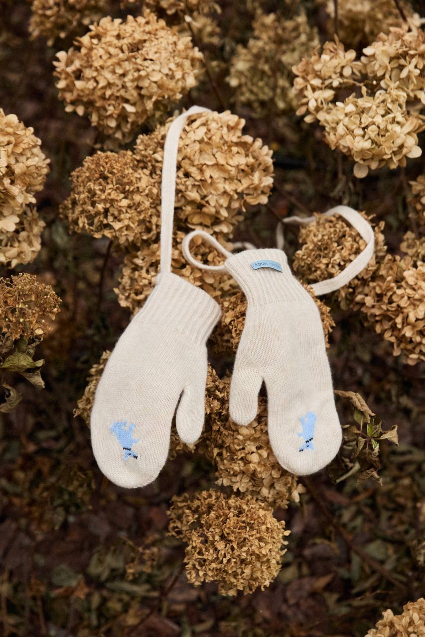 ВАРЕЖКИ ИЗ СМЕСОВОГО КАШЕМИРА