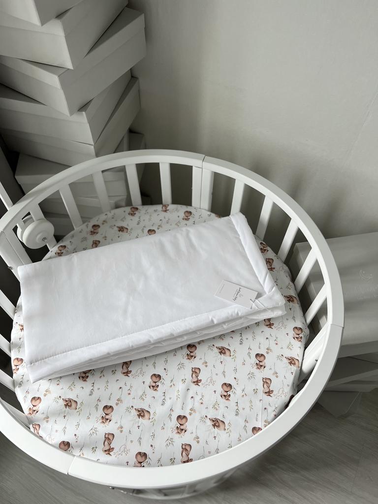 Детское одеяло (белый однотон)