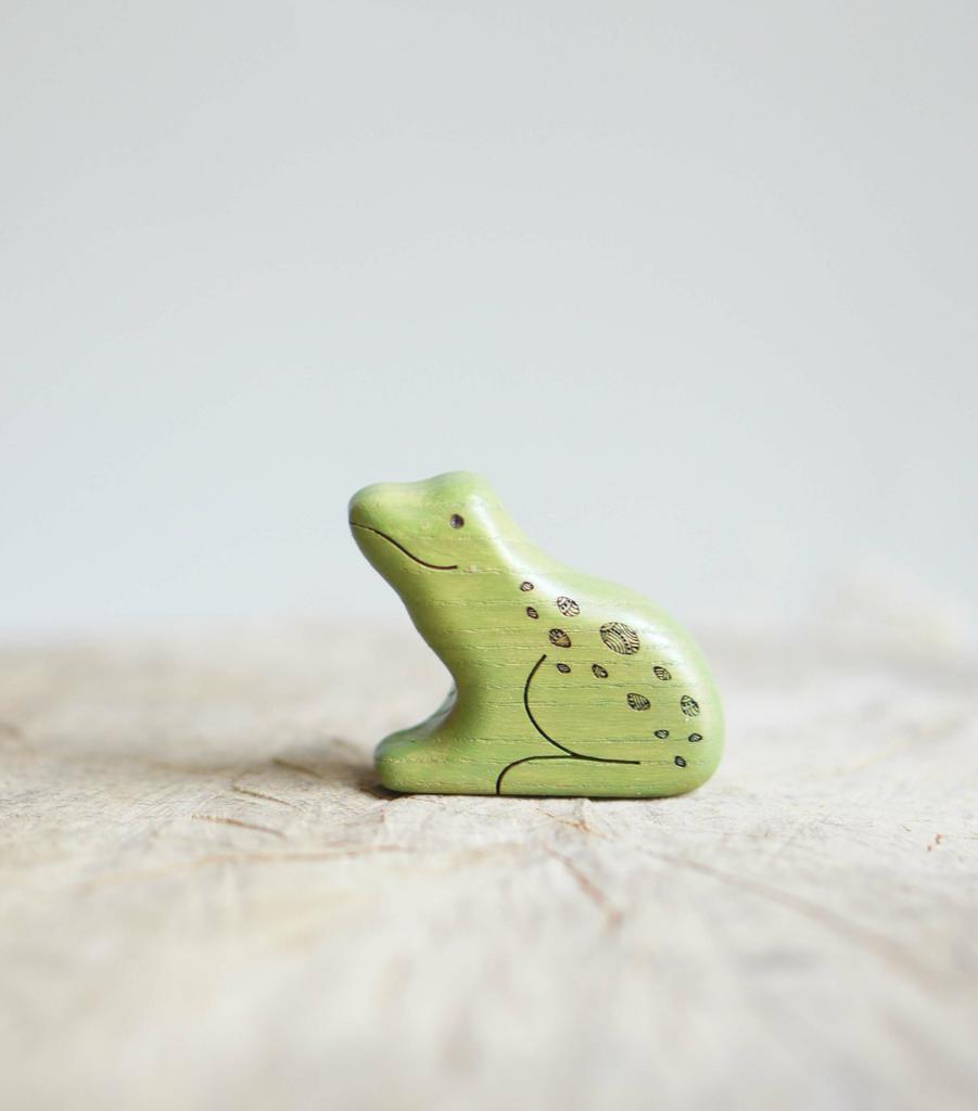 Wooden frog toy