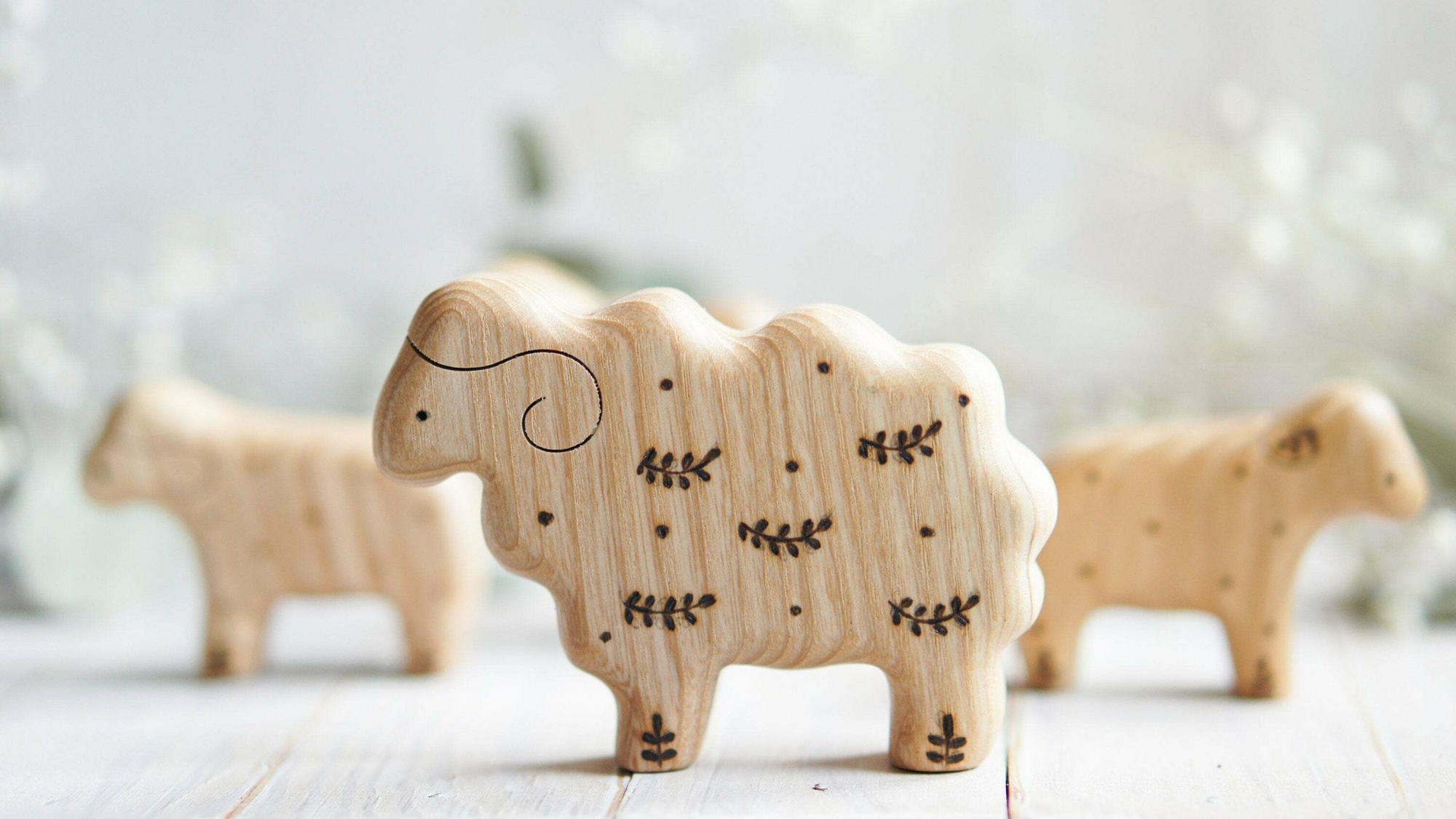 Ram wooden toy