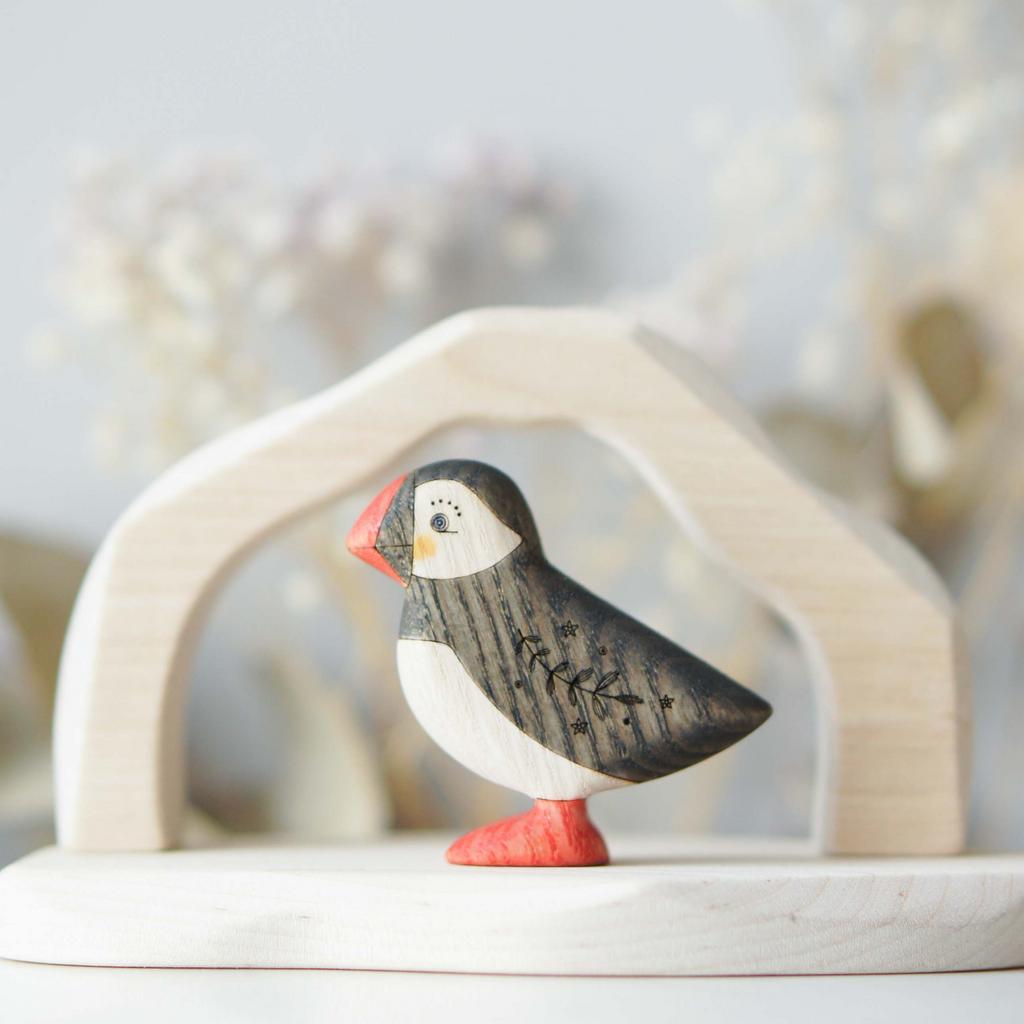 Puffin toy (painted) (with sparkle)