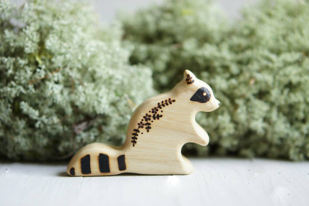 Raccoon wooden toy (big)