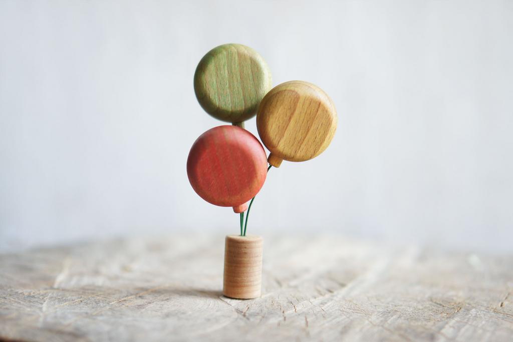 Balloon ornament for birthday ring type 2 (green)