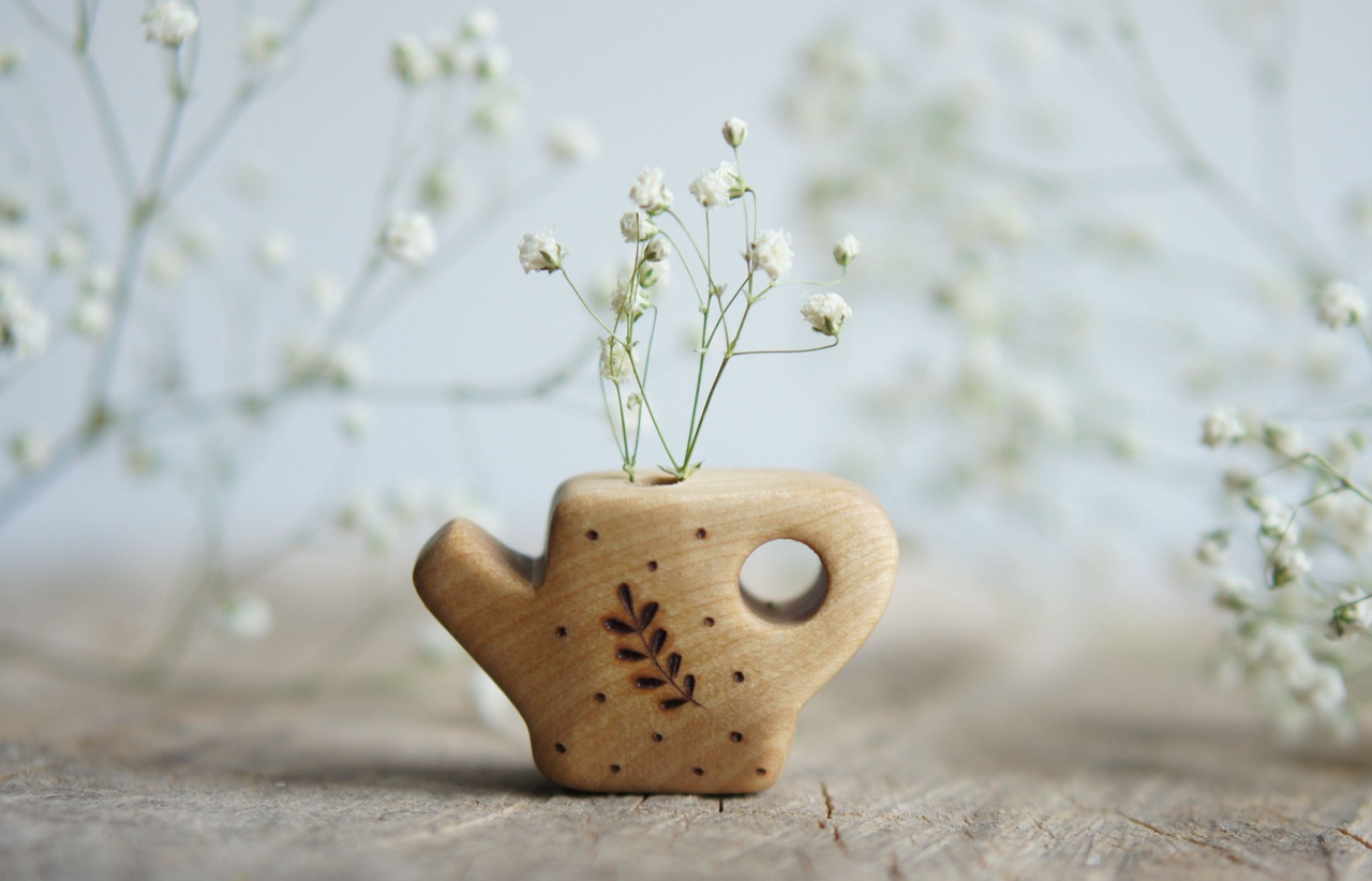 Watering can wooden toy (natural)