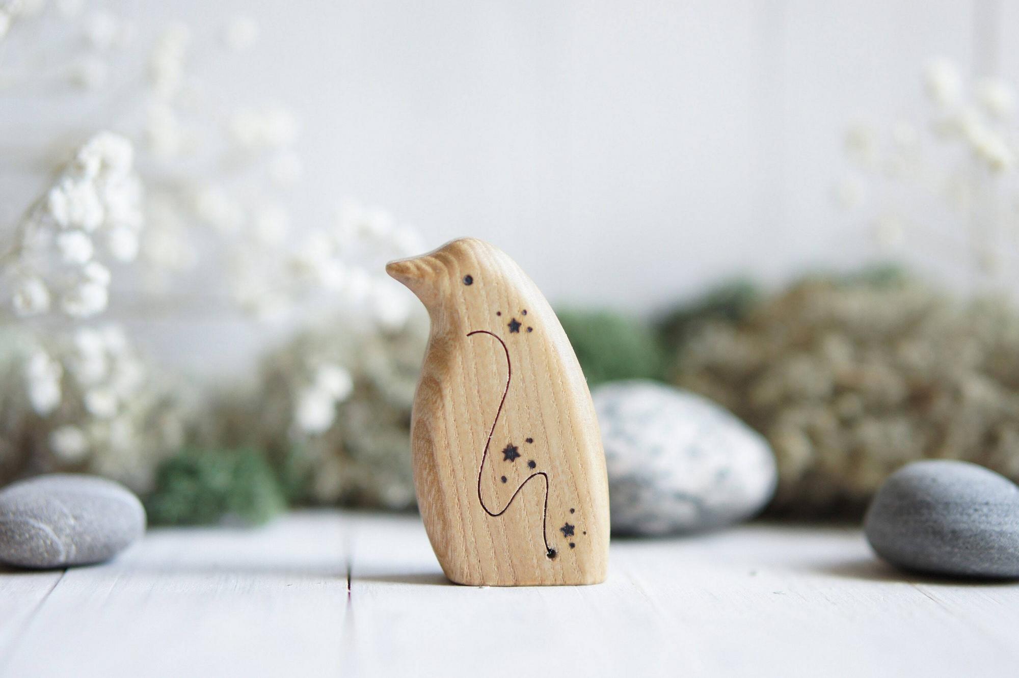 Wooden Penguin Toy