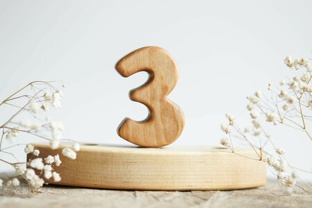Wooden number 3