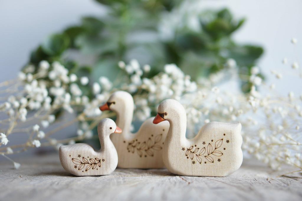 Set of swans 3 pcs