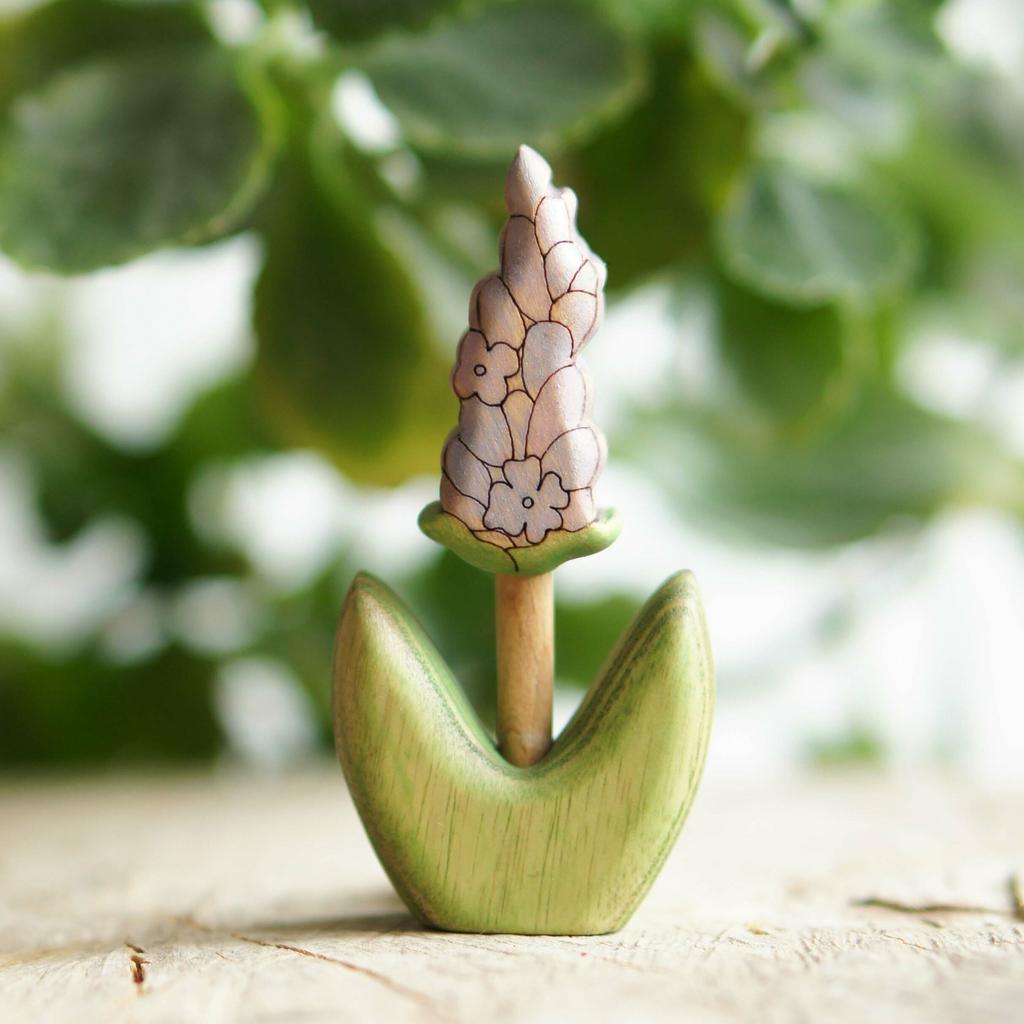 Lavender flower wooden toy