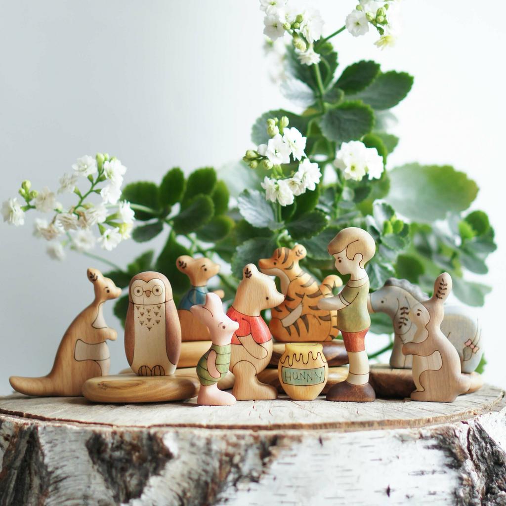 Winnie the Pooh collection (set 10pcs)  wooden toy