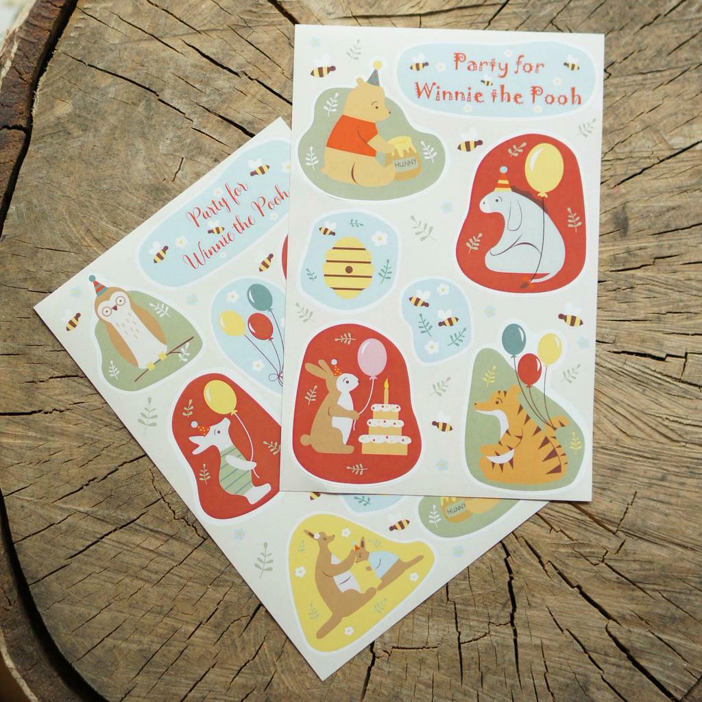 Winnie the Pooh stickers (set of 2 sheets)