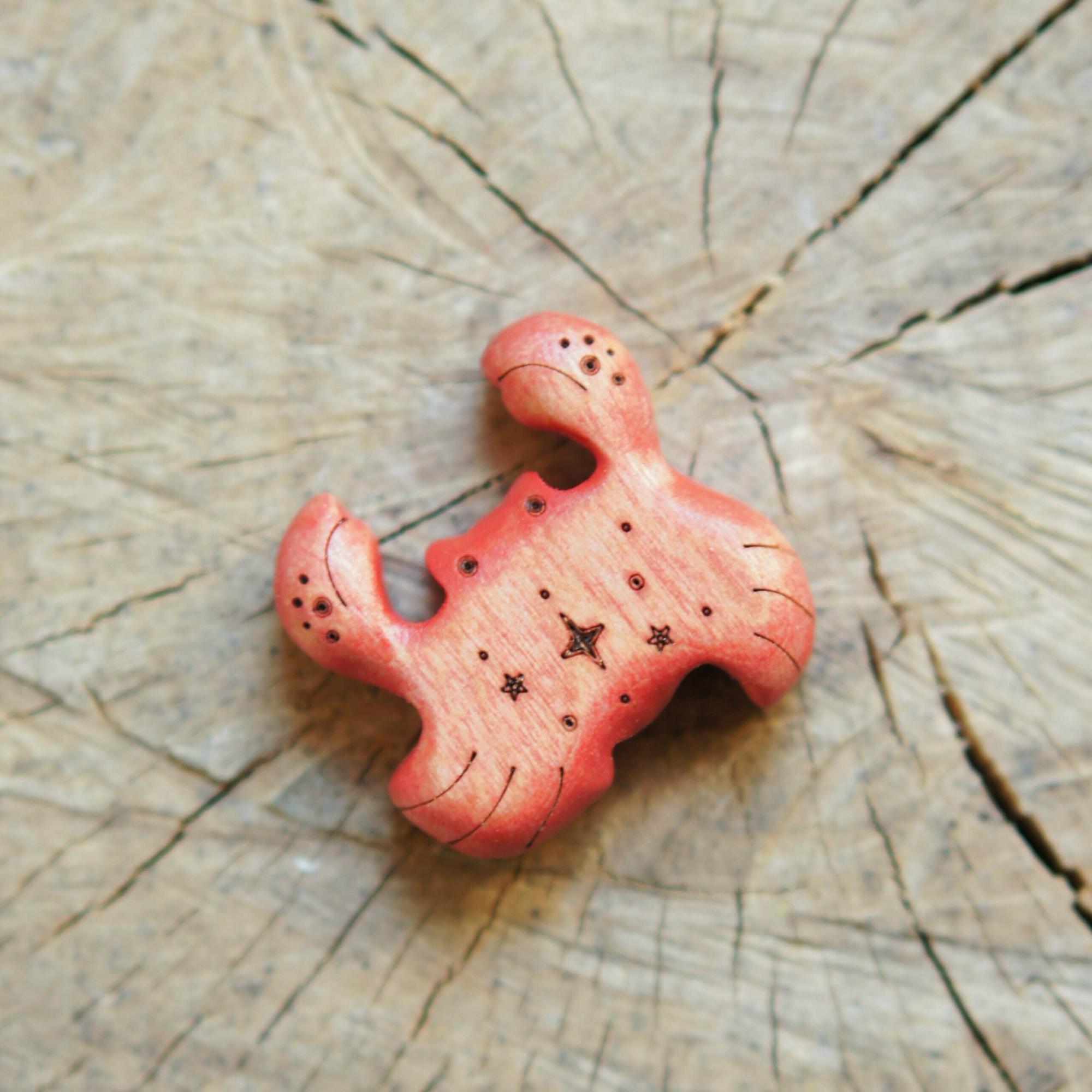 Crab wooden toy 1 (red)