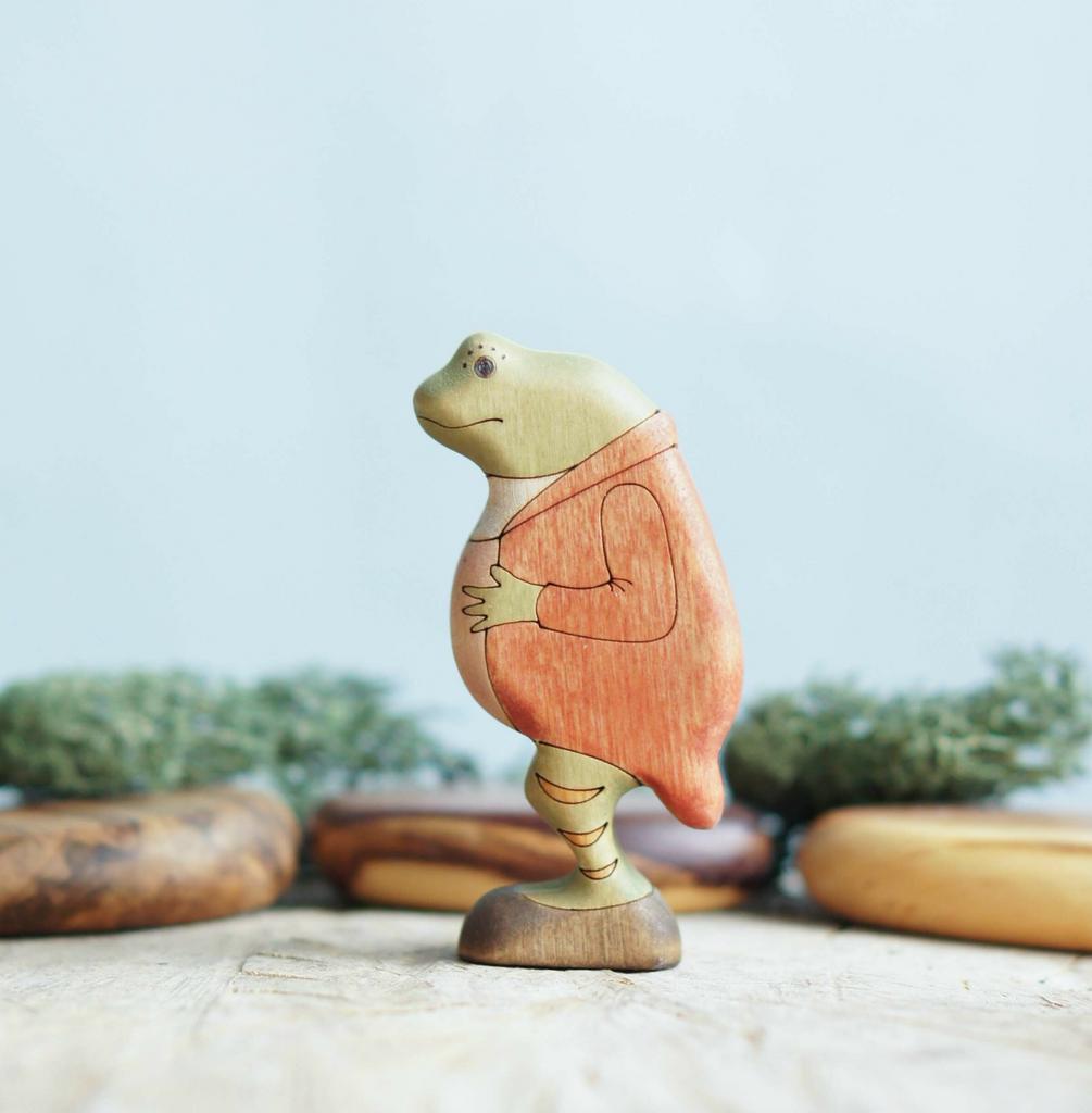 Mr. Jeremy Fisher wooden toy