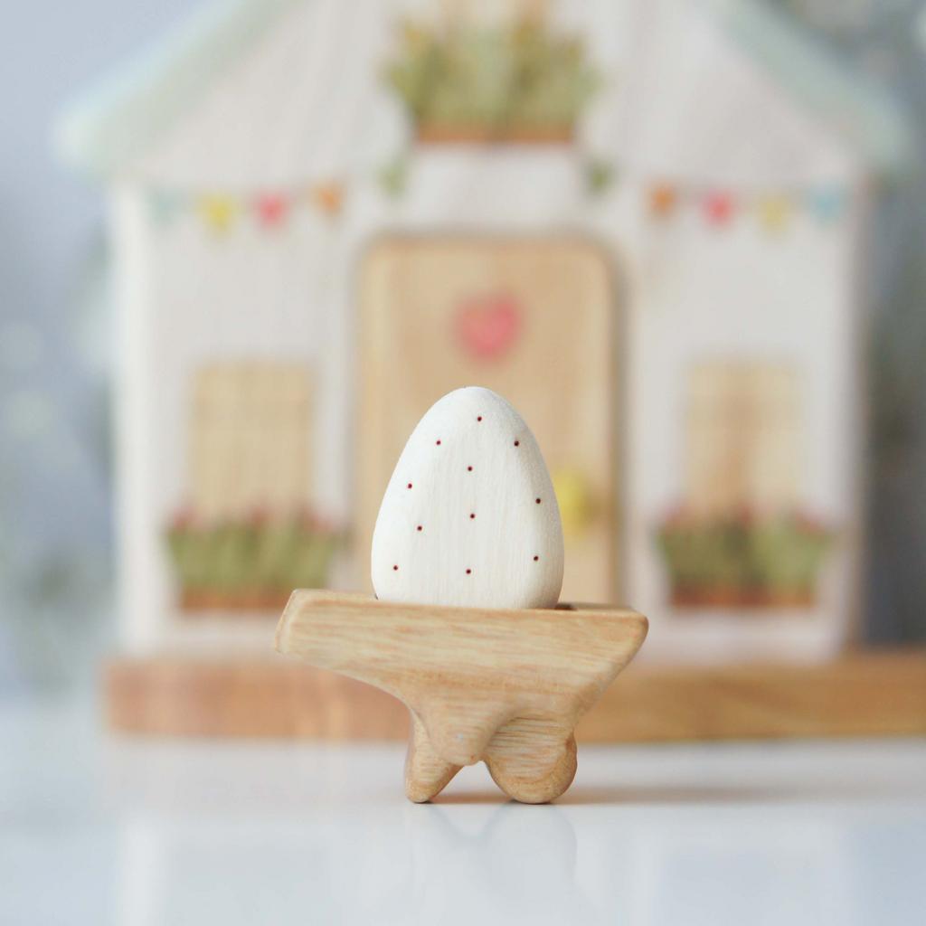Handcart  with egg wooden toys