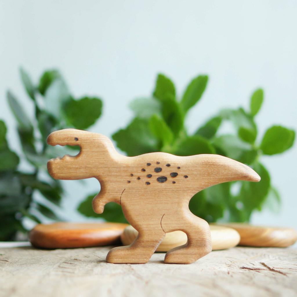 Wooden T. Rex mom toy