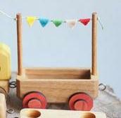 Trailer with hole with flags