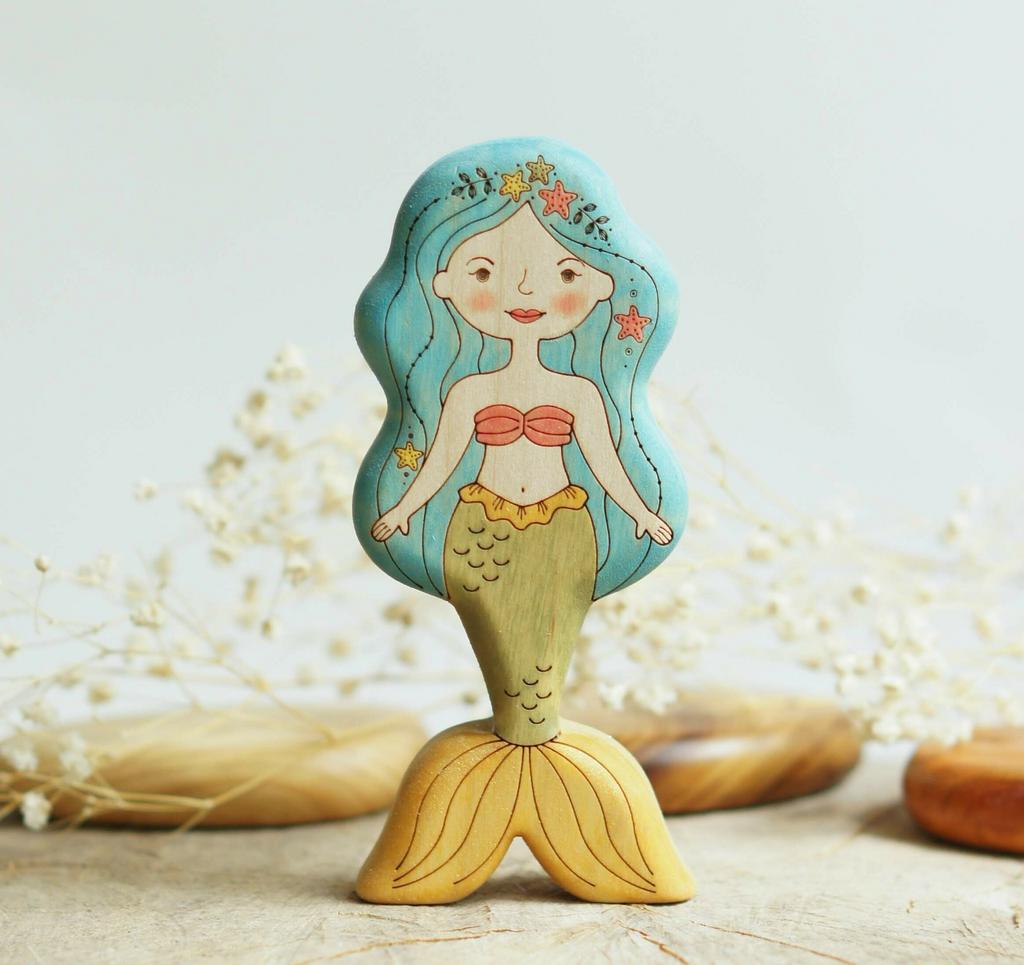 Mermaid blue hair (bright skin)