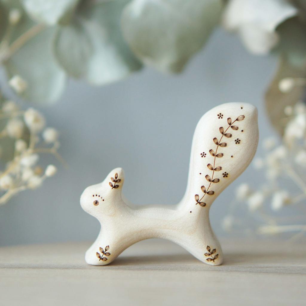 Little squirrel running (natural with sparkle)