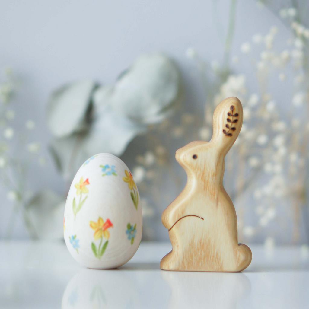 Bunny toy №1 with egg (narcissus)