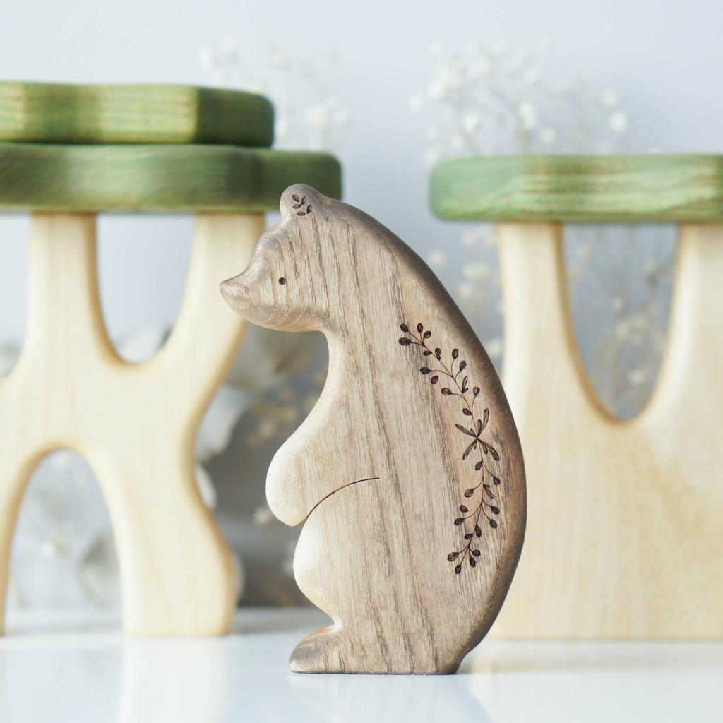 Baloo bear wooden toy