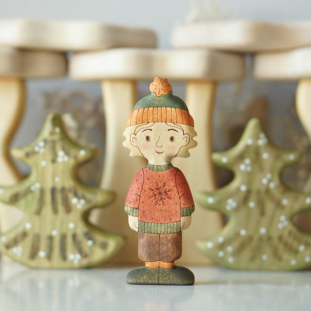 Boy (in sweater) blond (light skin)