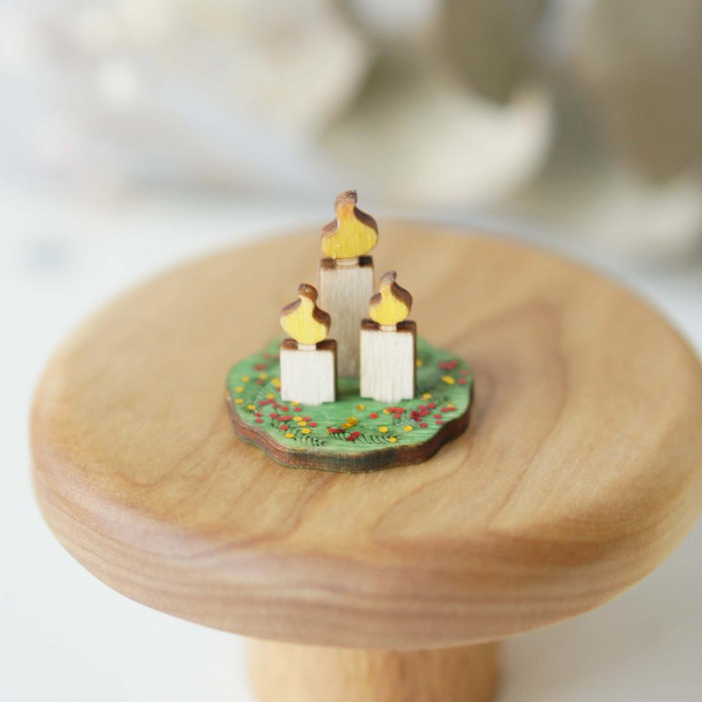 Christmas wreath with candles