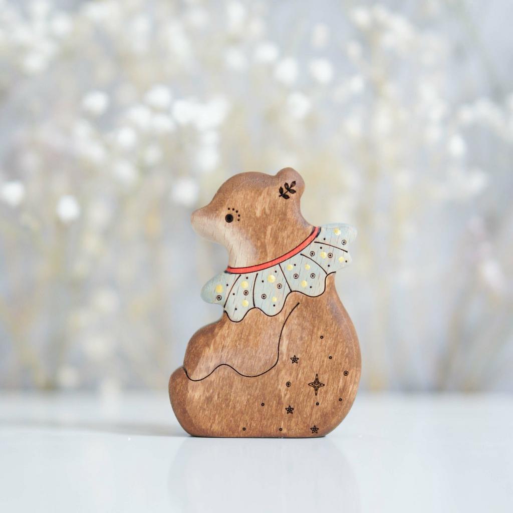 Circus bear toy (blue) (with sparkle)