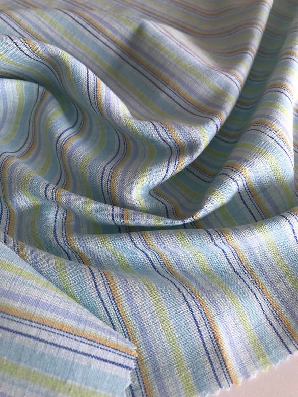 Лён с принтом "Полоска"