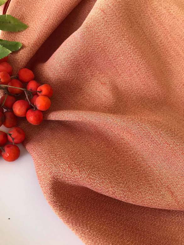 Лён с хлопком "Оранж меланж"