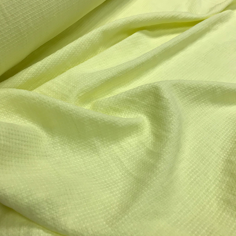 вафля льняная желтого цвета стираная crush