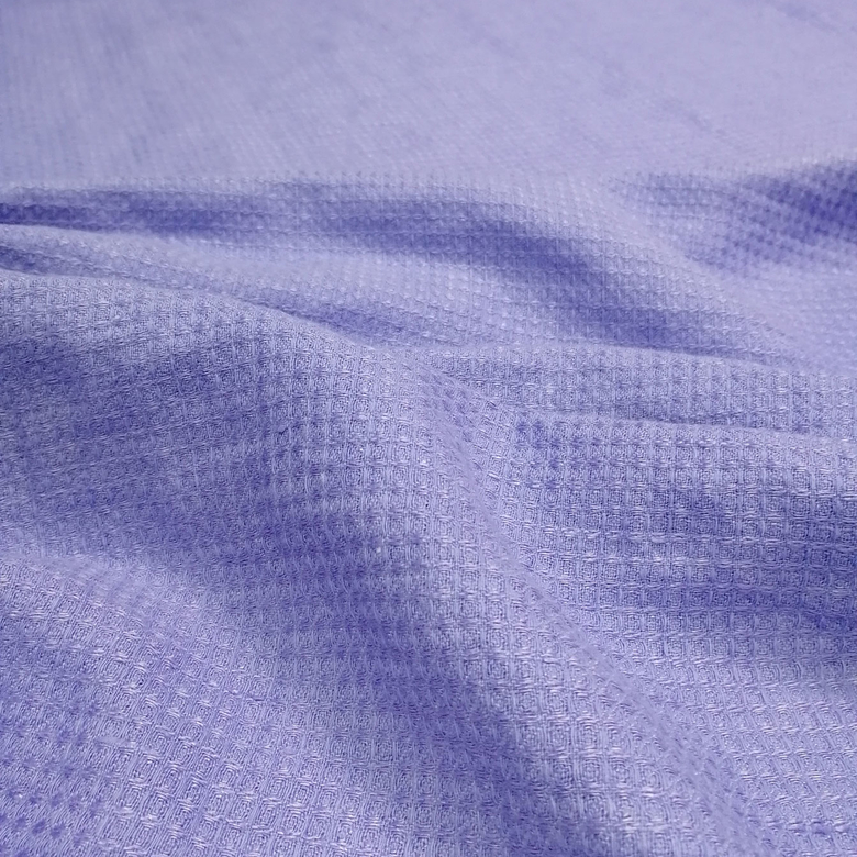 вафля льняная василькового цвета стираная crush