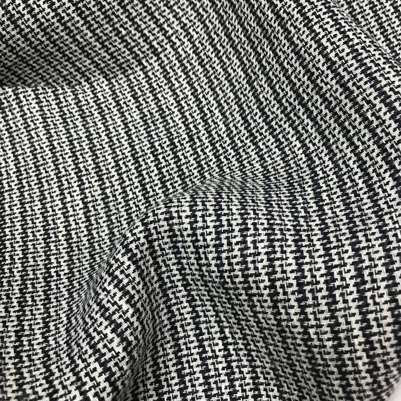 лён с шерстью гусиная лапка полоска