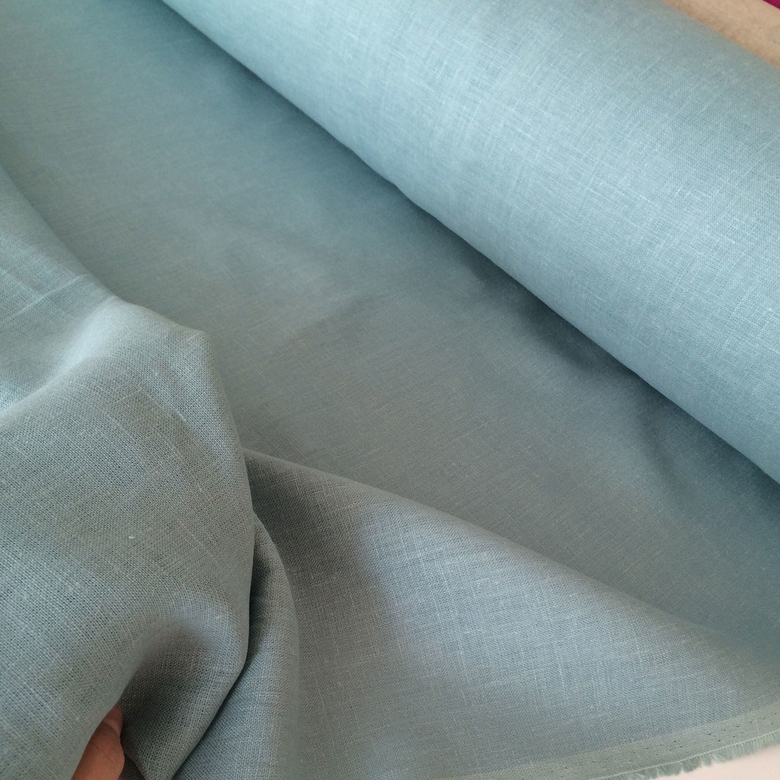 100% костюмный лен голубой морской Оршанский льнокомбинат Беларусь