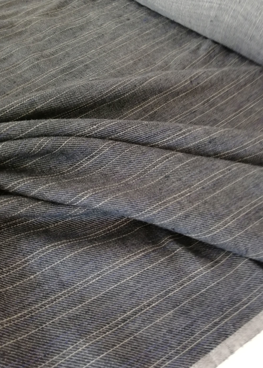 Лён с шерстью "Итальянская полоска"