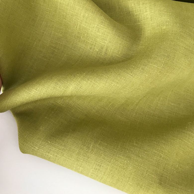 100% костюмный лен зеленый авокадо Оршанский Беларусь